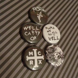 My Chemical Romance buttons pins The Black Parade